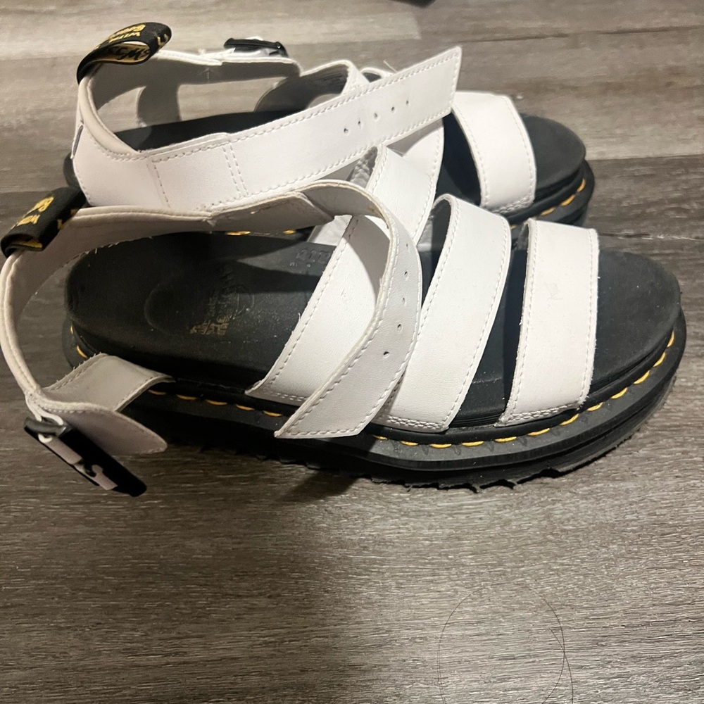 White Strappy Sandals - Picture 2 of 3